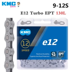 KMC E-Bike Chain e9 e10 e11 e12 Speed Chains 9/10/11/12S Chain Anti-rust Wear-resistant Electric Sport Bicycle Parts 130/136L