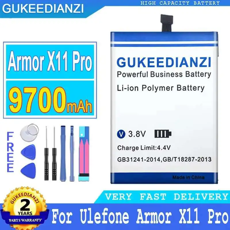 

Замена премиум-класса для Ulefone Armor X11 Pro X11pro 3105, аккумулятор большой емкости для мобильного телефона 9700 мАч