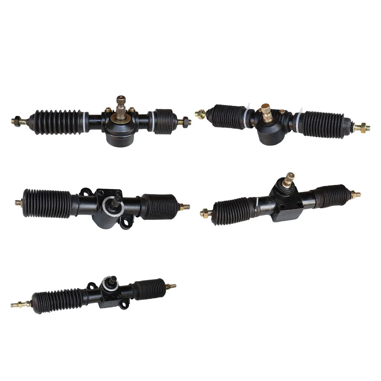 Steering Gear Assembly Go Kart Accessories Easy to Install Heavy Duty 30T Steering Box Assembly for Four-wheel ATV 150-200cc