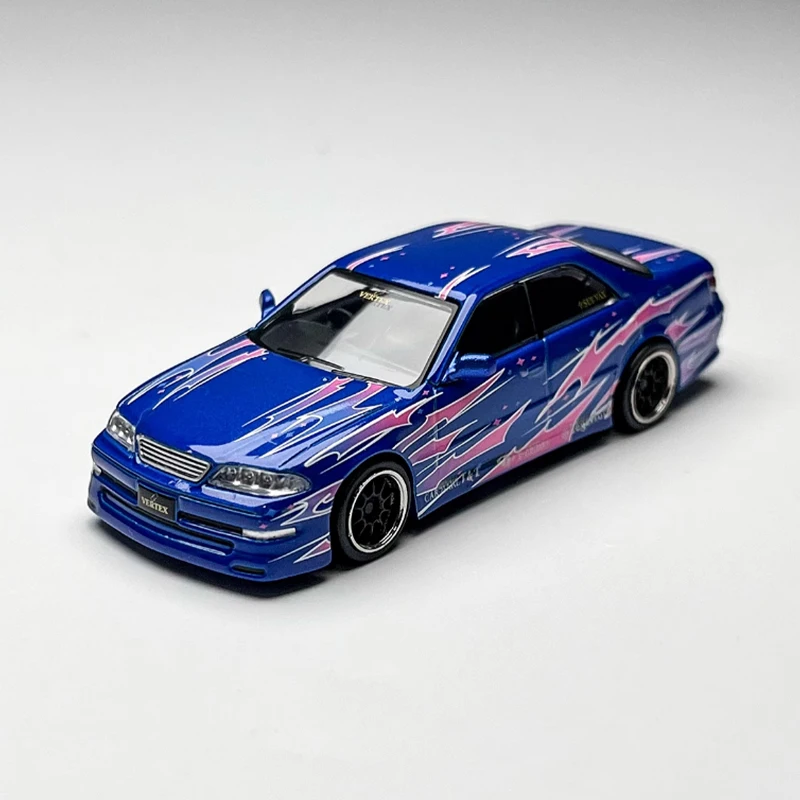 

Литой под давлением оригинальный масштаб 1:64 Mark II JZX100 VERTEX модель из сплава, имитация украшения, коллекция сувениров для хобби, статический дисплей