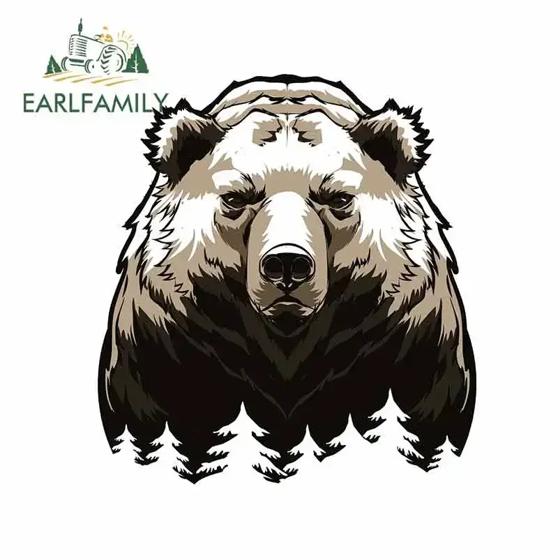

EARLFAMILY 13cm For The Bear Car Bumper Window Stickers Repair Decal Vinyl Car Wrap Motorcycle Sunscreen Campervan Decoration