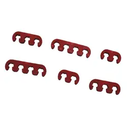 18cs Red Spark Plug Wire Cable Separators Holder 7mm 8mm 9mm Fit for Chevy