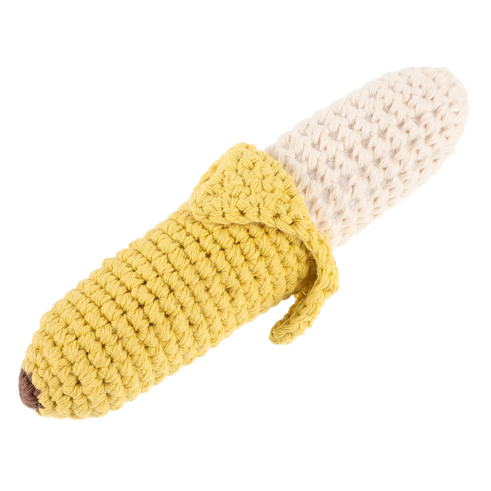 1 قطعة الموز للأطفال لينة الكروشيه التسنين الوليد اليد جرس الرضع شاكر التنمية الحسية القطن الرضع #5