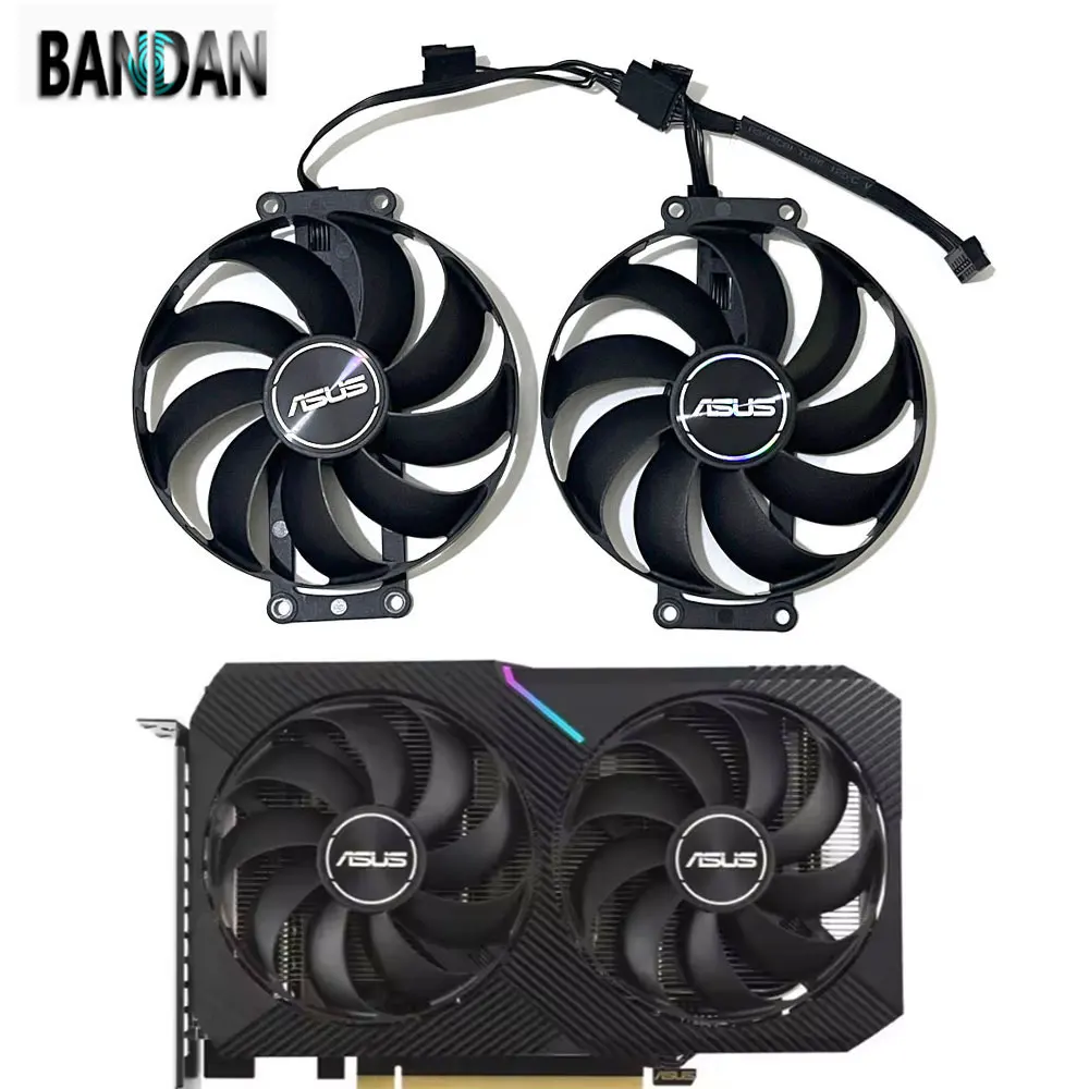 NEW Original 1 SET RTX3060 GPU 87MM Cooling Fan For ASUS Dual RTX 3050 3060 3060TI Mini GTX 1650 1660S RX 6500 6400XT Video Card
