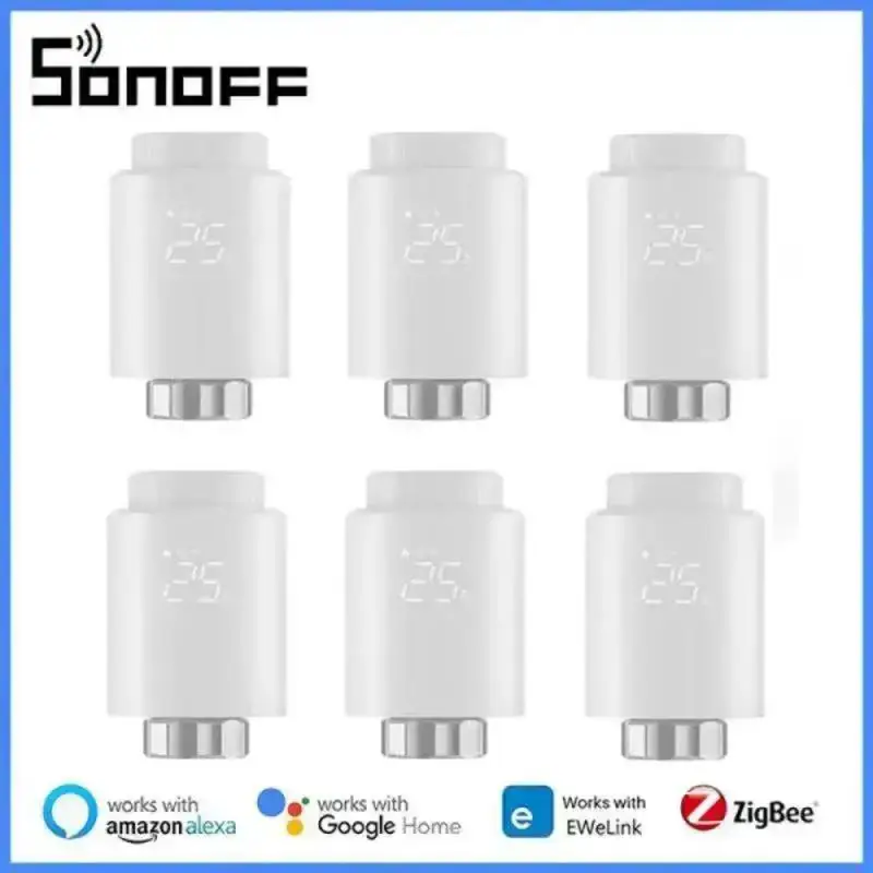 

Термостатический клапан радиатора SONOFF TRV Zigbee, умный регулятор температуры, работает с Alexa Google Smartthings ZHA MQTT