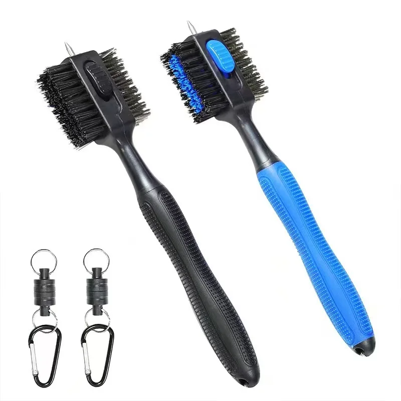 Mini Magnetic Buckle Golf Club Cleaning Brush Golf Brush Golf Supplies Accessories, Portable, Easy to Clean, Outdoor Sports