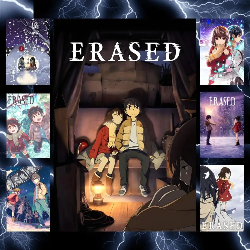 Mystery Anime E-Erased Poster Self-Adhesive Wall Art Poster HD Waterproof PP Bedroom Cafe Gym Home Decor Gift