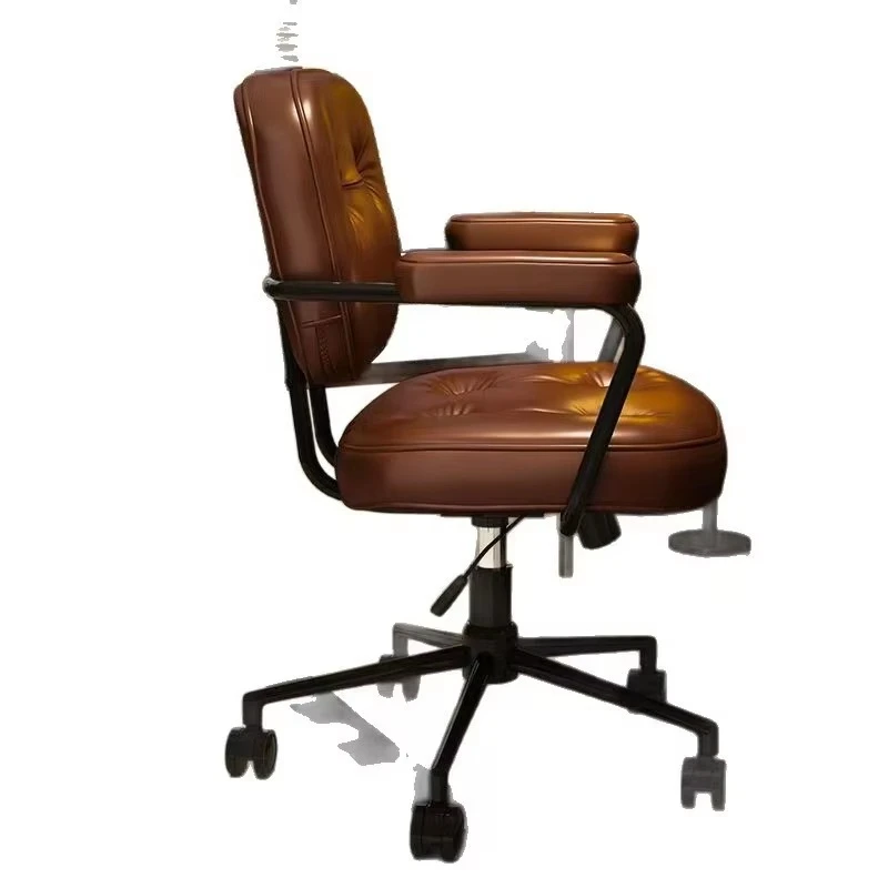 Nordic modern style, light luxury, high-end armchair, adjustable swivel backrest chair, home computer desk