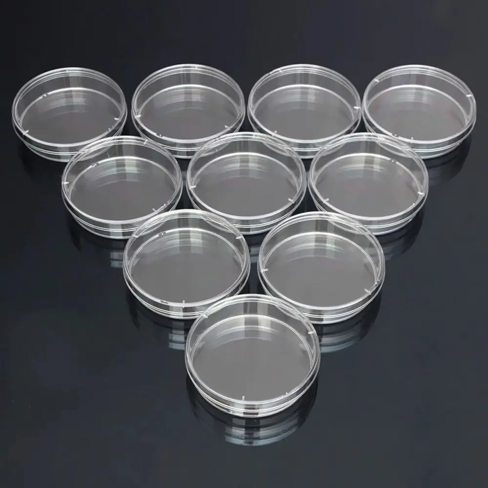 Supplies Scientific 90x15mm 55x15mm Plastic with Lids Bacteria Culture Dish Petri Dishes Clear Petri Dish Sterile Petri Dishes