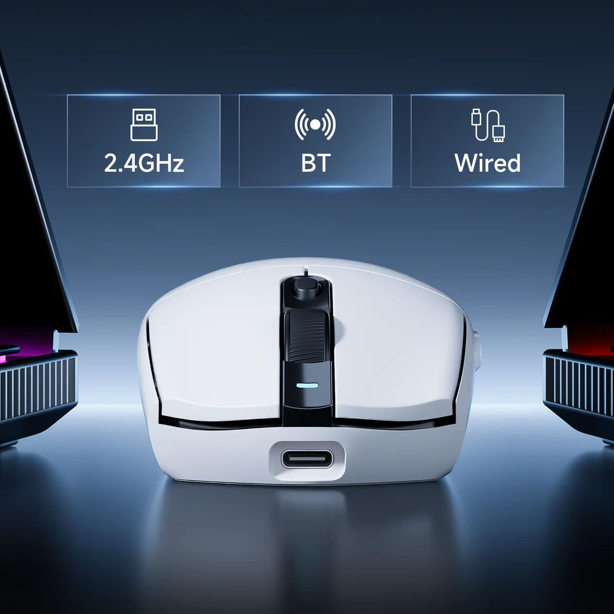 MCHOSE G3 souris de jeu Ultra sans fil 8K taux d'orientation PAW 3395 capteur optique 26k DPI 64g connexion Tri-Mode Ultra-légère