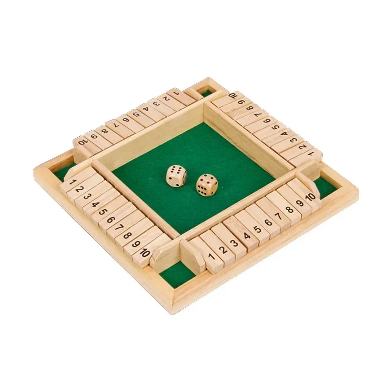 Crianças montessori quatro lados flip cartão jogo intelectual brinquedos educativos caixa de tabuleiro dados brinquedos família matemática aritmética quebra-cabeças brinquedos