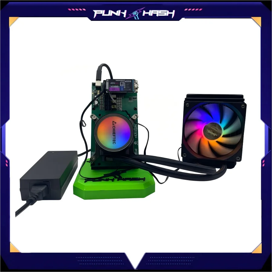 Bitaxe Bitcoin Minatori Raffreddamento ad acqua Nerdqaxe++ 4.8TH/s 75W Home Bitcoin Open Source Miner BTC Minatori Crypto Minatori Solo Minatore