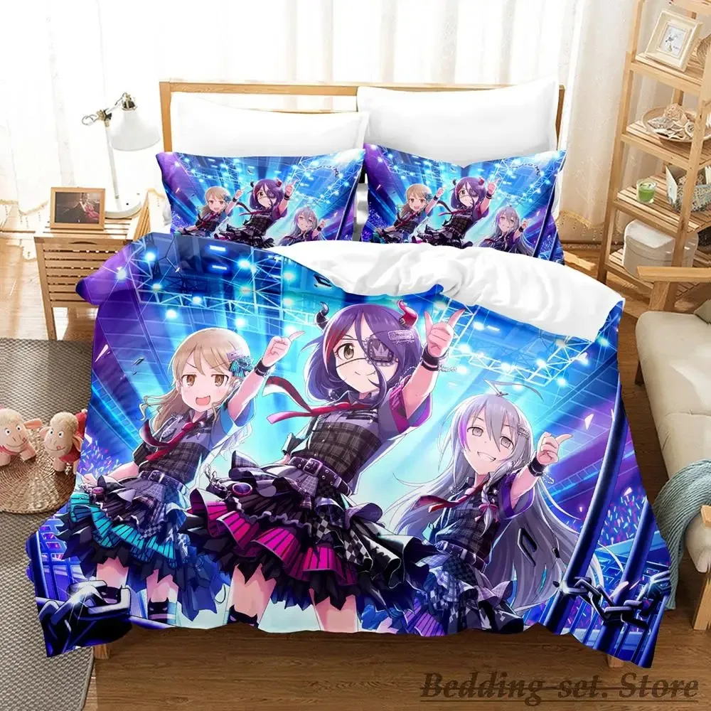 New THE iDOLM@STER Cinderella Girls Starlight Stage Bedding Set Single Twin Full Queen King Size Bed Set Bedroom Duvetcover Sets