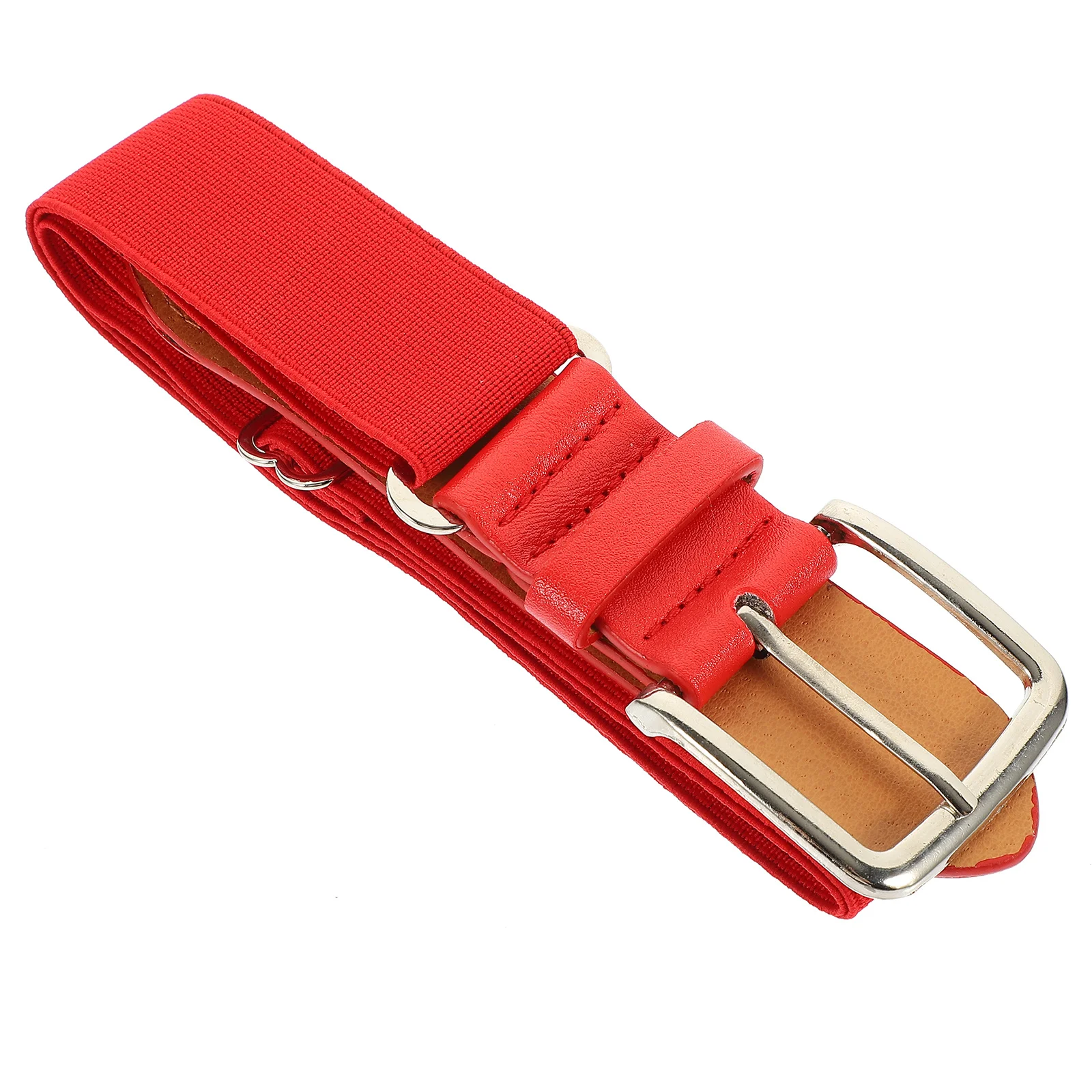 حزام بيسبول مرن، حزام كرات لينة قابل للتعديل للرجال والنساء والشباب، إبزيم معدني قوي، معدات رياضية طويلة