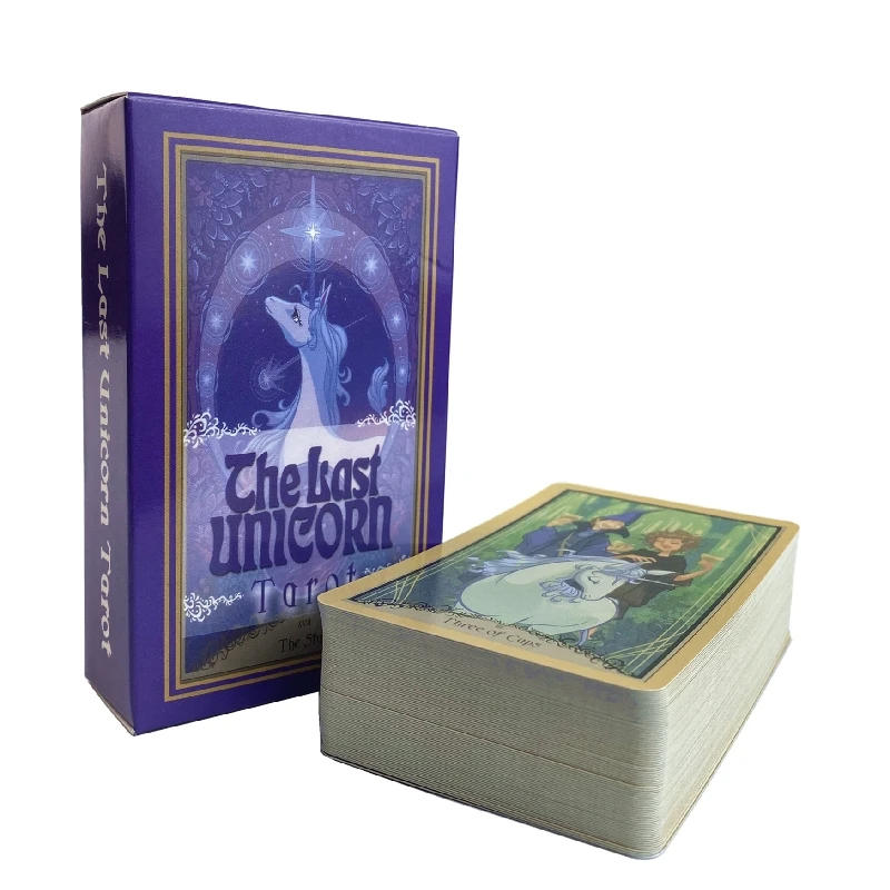بطاقات التارو The Last Unicorn A 78 Deck Oracle English Visions Divination Edition Borad Playing Games #1