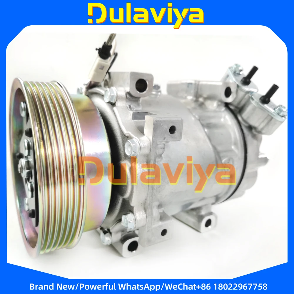 SD7V16 AC Compressor For Dacia Logan Pickup Sandero Duster 1.4 1.5 1.6 8200802608 8200603434 8200526884 8200802609 130623 1060