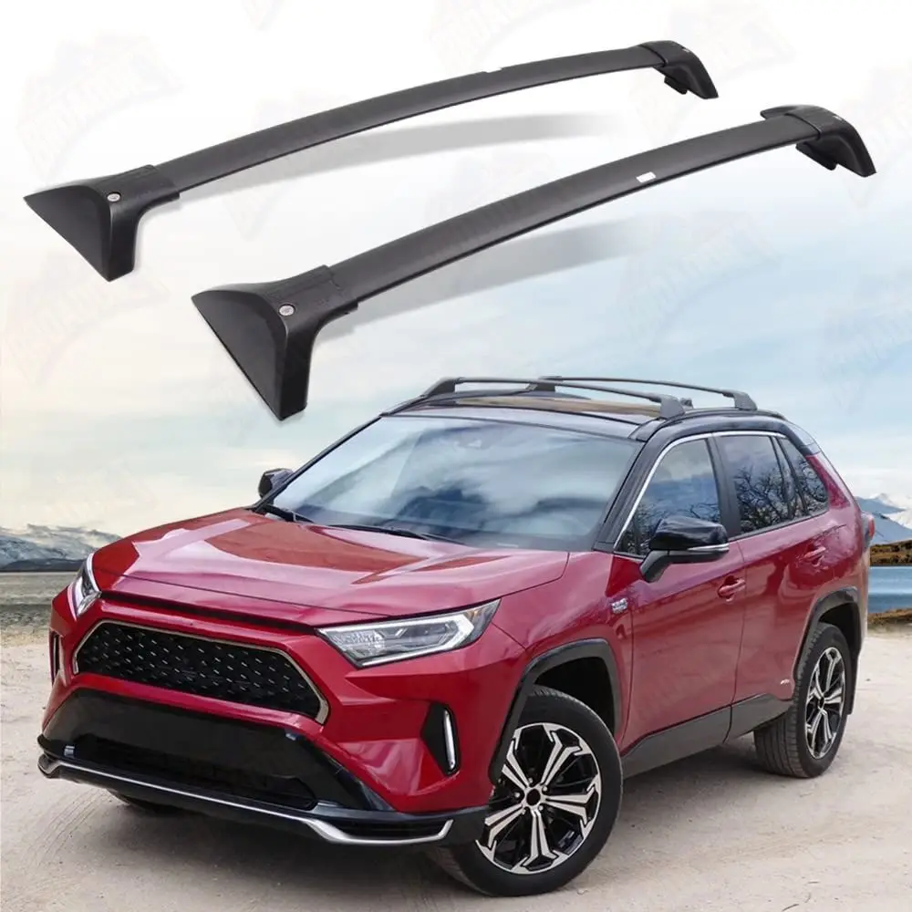 

2PCS Lockable Heavy Duty Roof Rack Cross Bar For Toyota RAV4 RAV4 2019-2024