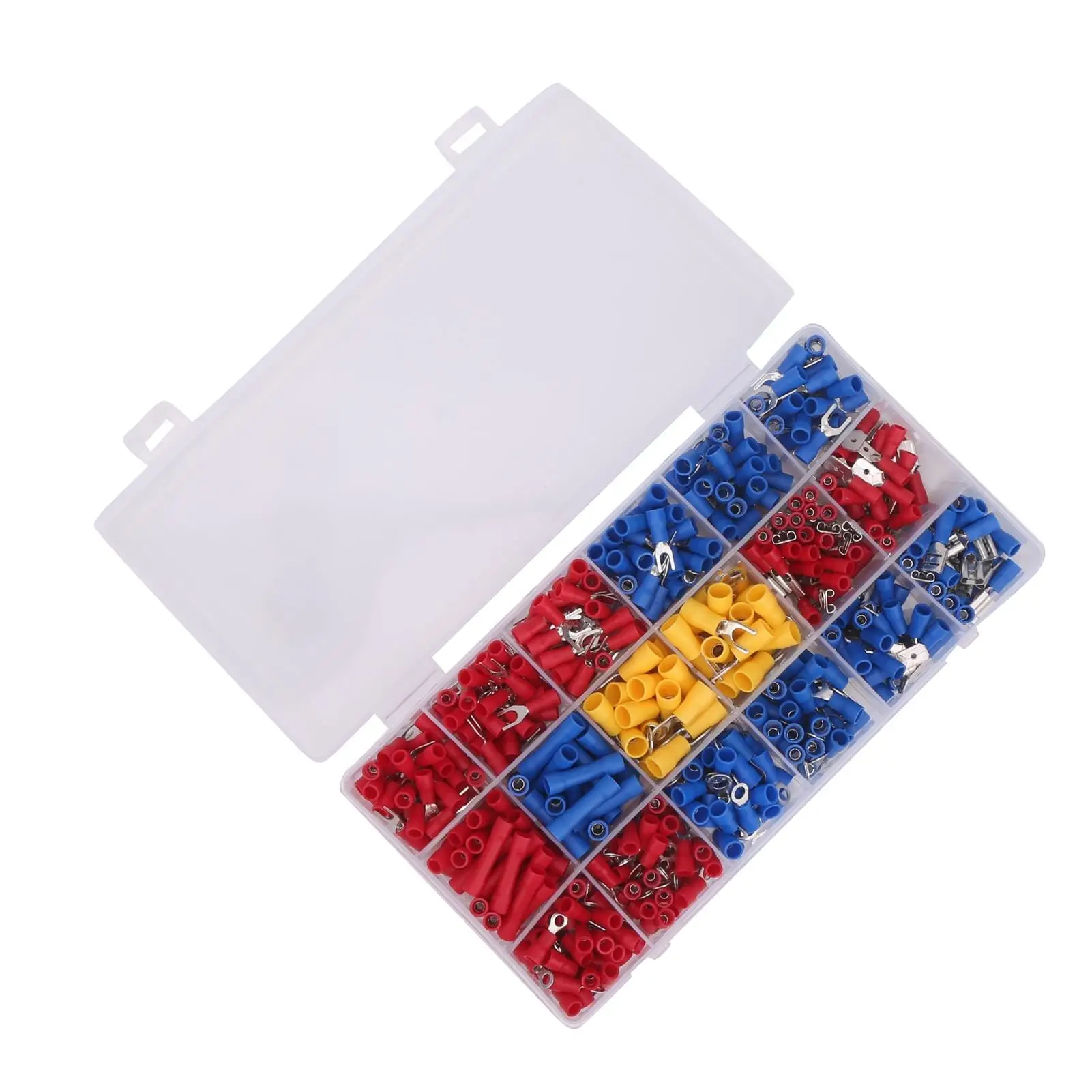 520Pcs Electrical Crimp Terminal Kit Cold Pressed Wire Connector Set 18 Kinds Industrial Supplies