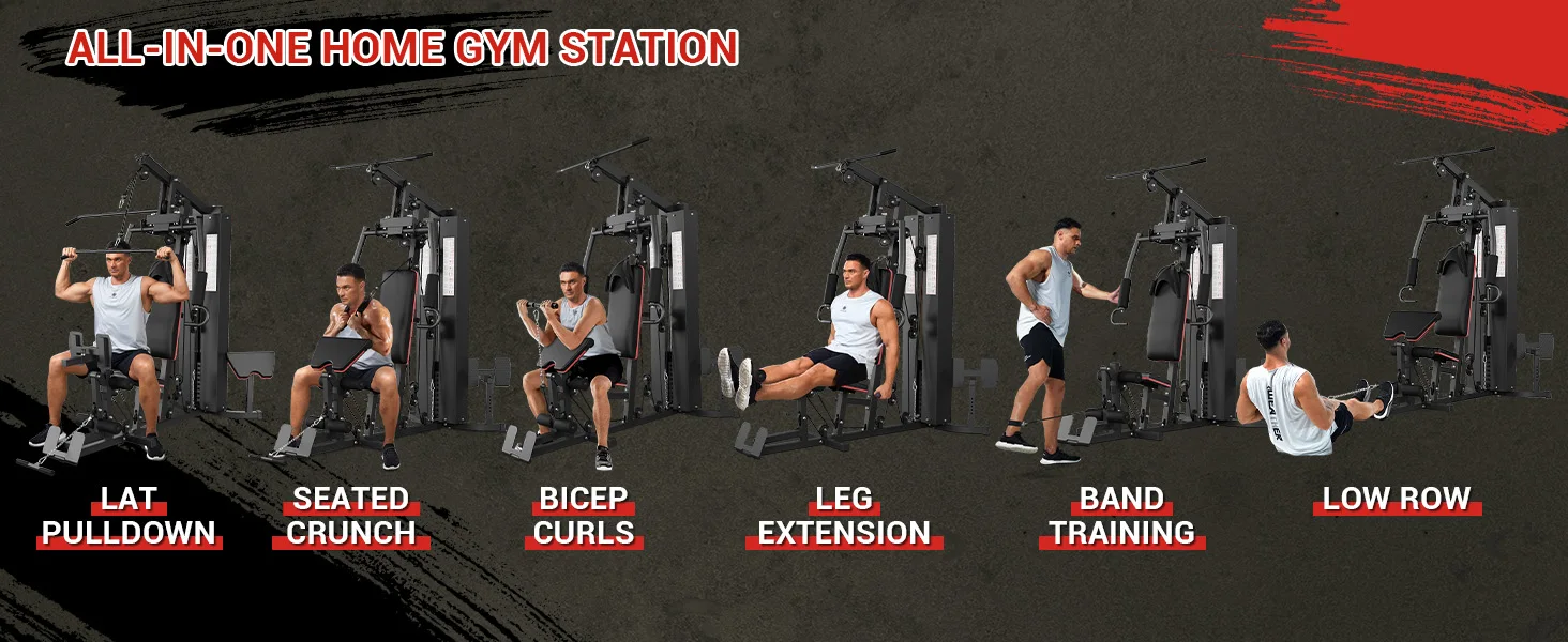 home gym workout machine system