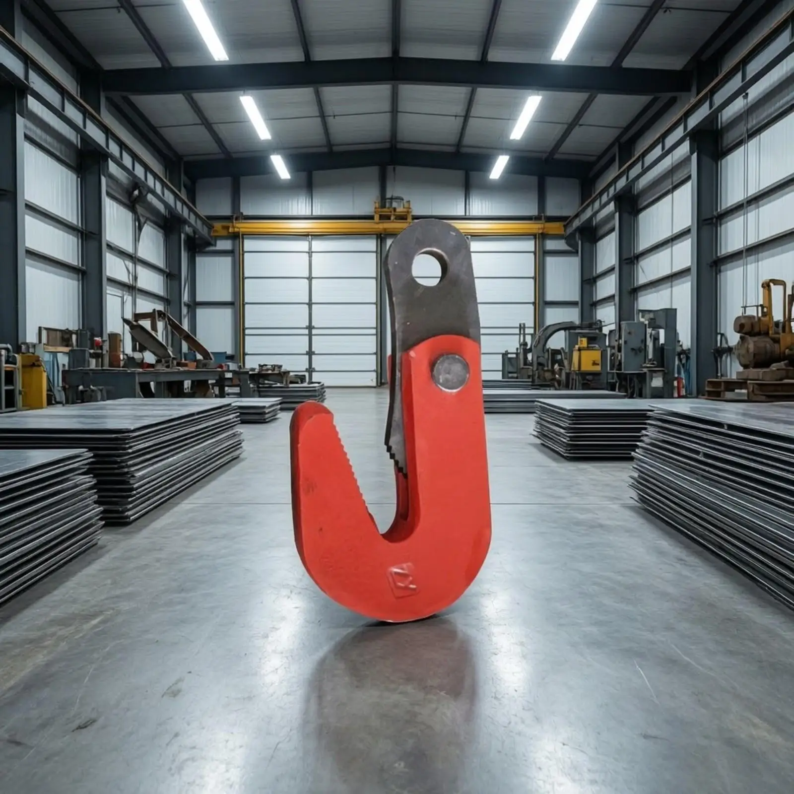 Horizontal Plate Lifting Clamp Heavy-Duty Steel Plate Lifting Clamp Anti-Slip Rigging Hardware for Industrial Workers, Ports,