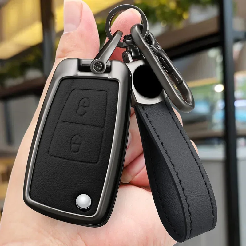 

Suitable For Dongfeng DFM 580 370 S560 AX7 AX5 AX4 AX3 MX5 Zinc Alloy+leather 2button Car Key Bag Cover Buckle Shell Accessories