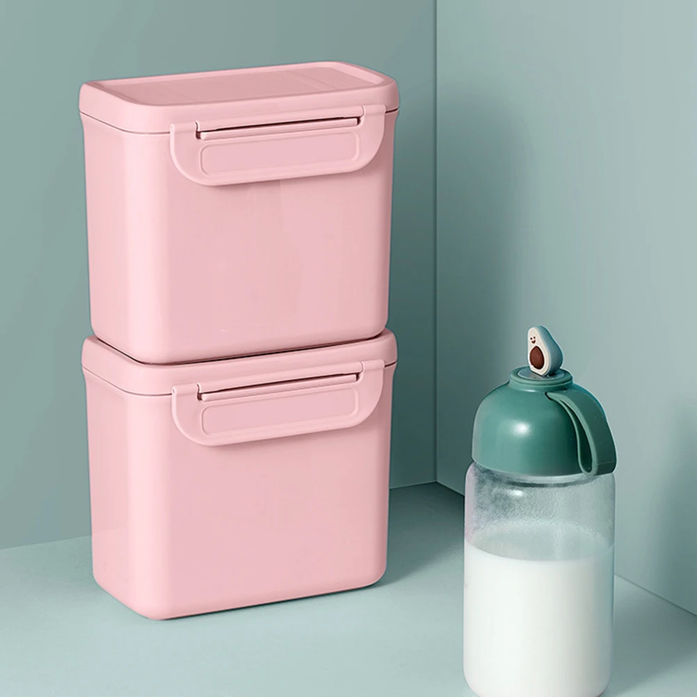 

Portable Baby Formula Dispenser Snack Container Large Capacity Food Grade PP Material Milk Powder Box Travel Kids Storage