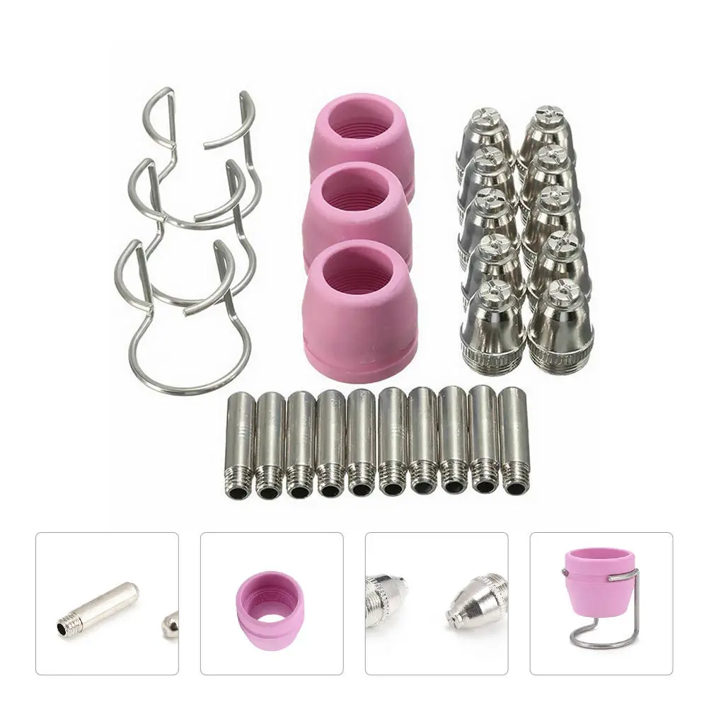 

Набор для плазменной резки: 1 комплект, высокопроизводительный, износостойкий, для аргонодуговой сварки, для резки легированной стали и керамики