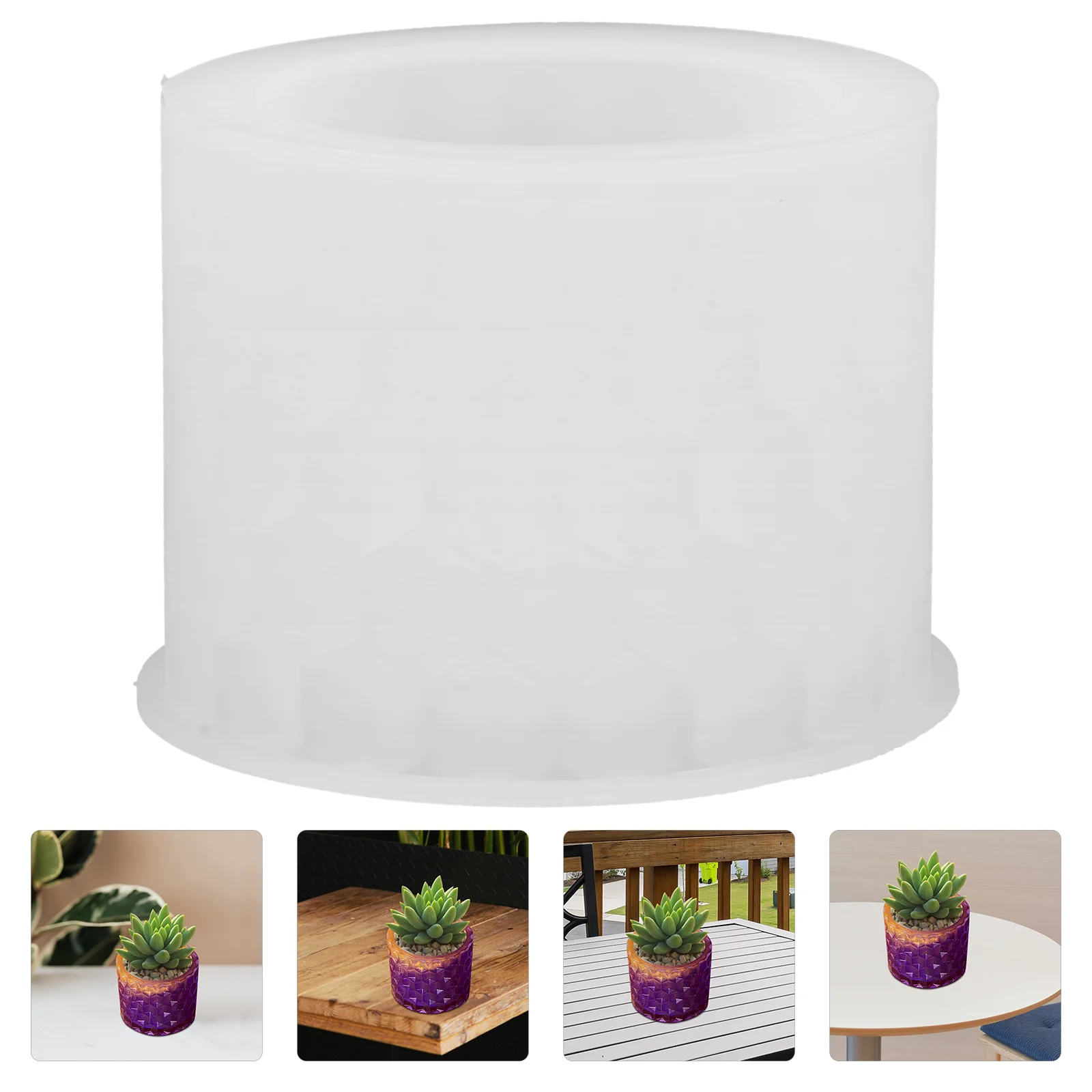 

Creative Honeycomb Silicone Mold for Planters DIY Concrete Flower Pot Making Lightweight Non-Stick Indoor Outdoor Decoration