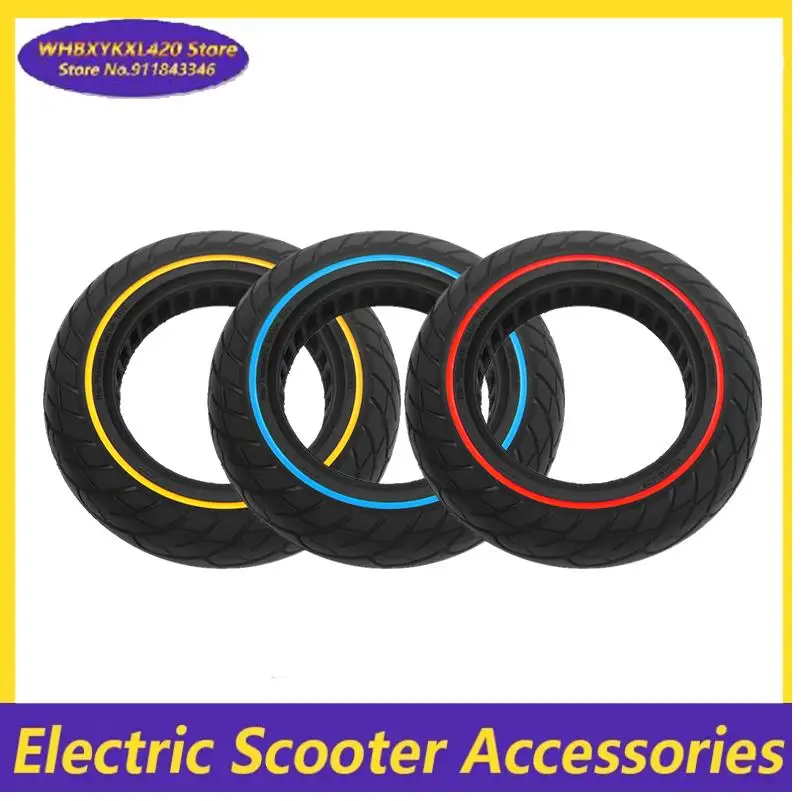 

10-дюймовая цельнолитая шина 10x2.50 с сотовой структурой, подходит для замены резиновых шин электросамокатов