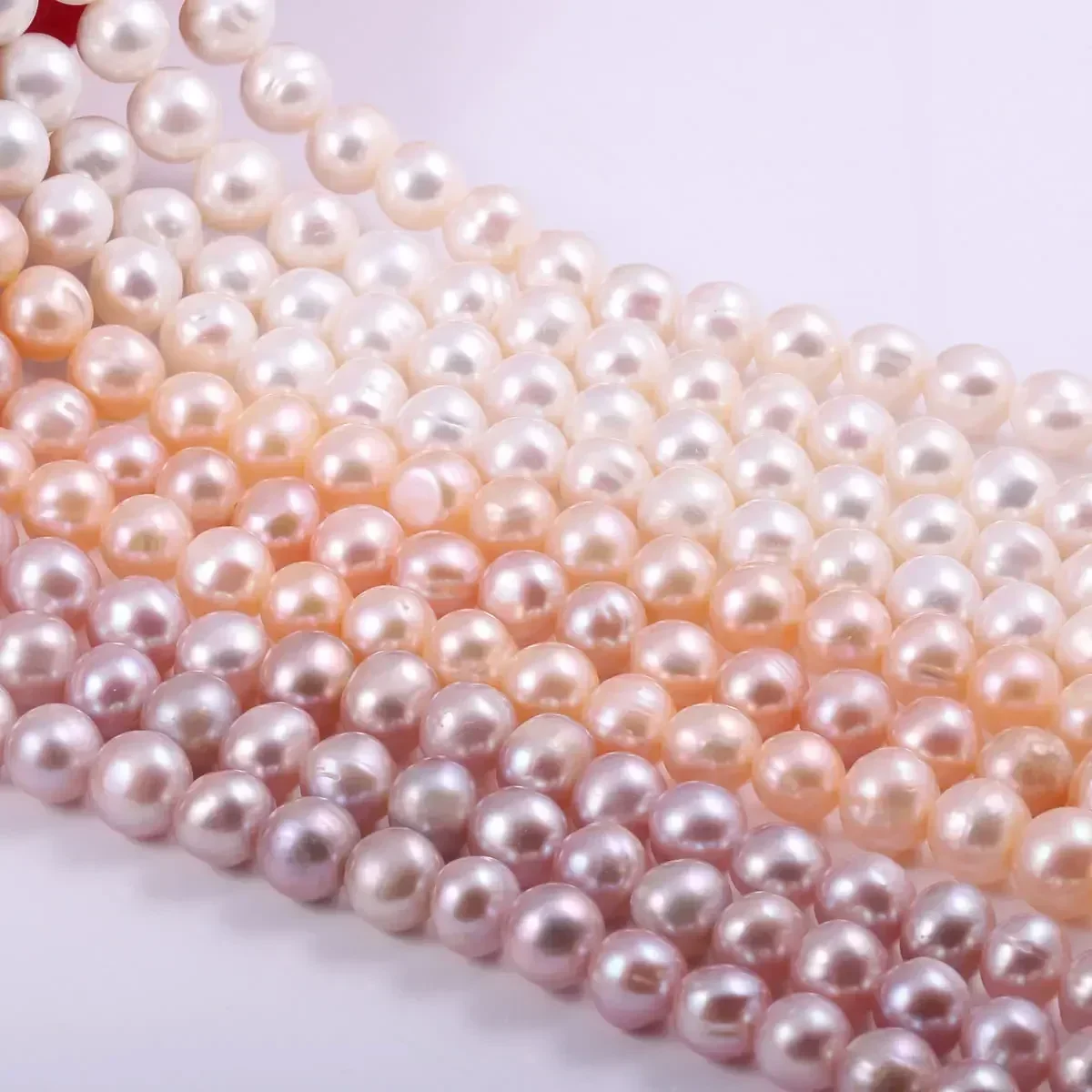 Natural Freshwater Non Nuclear Pearls Isolation Near-Round Shaped Beads for Jewelry Making DIY Bracelet Necklace Accessories