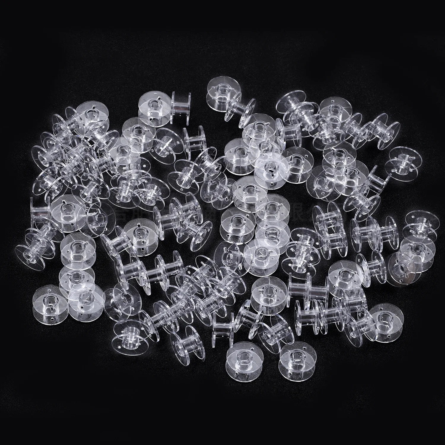25/50pcs Sewing Bobbin Spool Transparent Plastic Sewing Bobbin For Multiple Sewing Machine