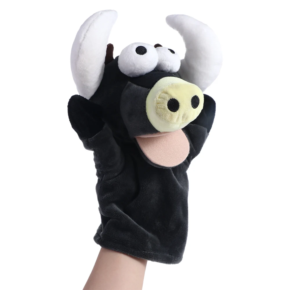 Weiches Spielzeug Lernspielzeug Dinosaurier Panda Bär Hai Stofftiere Tierpuppe Fingerpuppe Hand Fingerpuppe Plüschpuppe