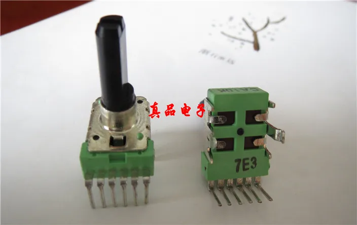 [VK] A103 imported Taiwan ALPHA A10K dual walker speaker volume potentiometer handle length 18MM half handle switch