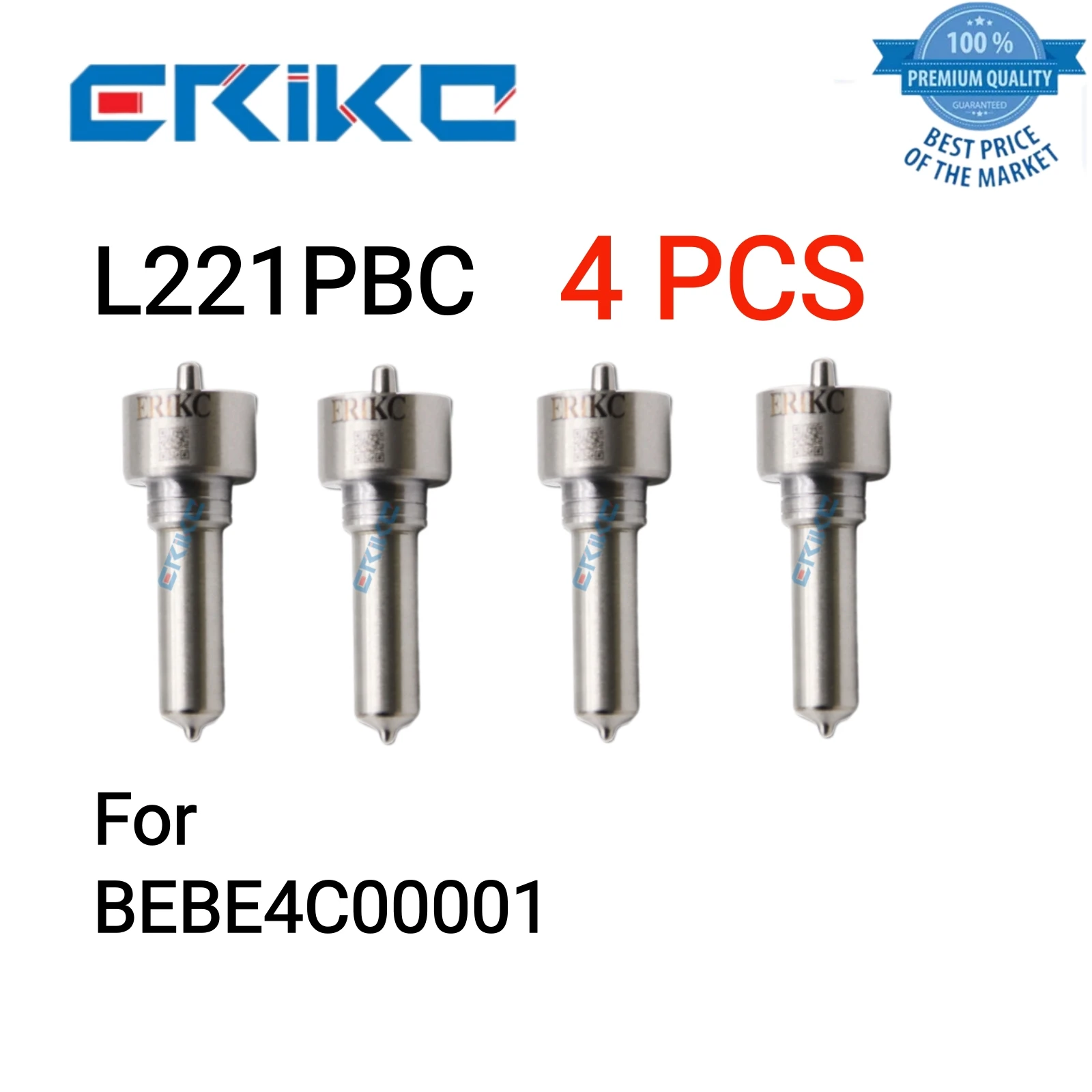 4 PCS L221PBC Spray Nozzle L 221 PBC/L221 PBC Diesel Injector Nozzle L221PBD Nozzle Tip for BEBE4C00001