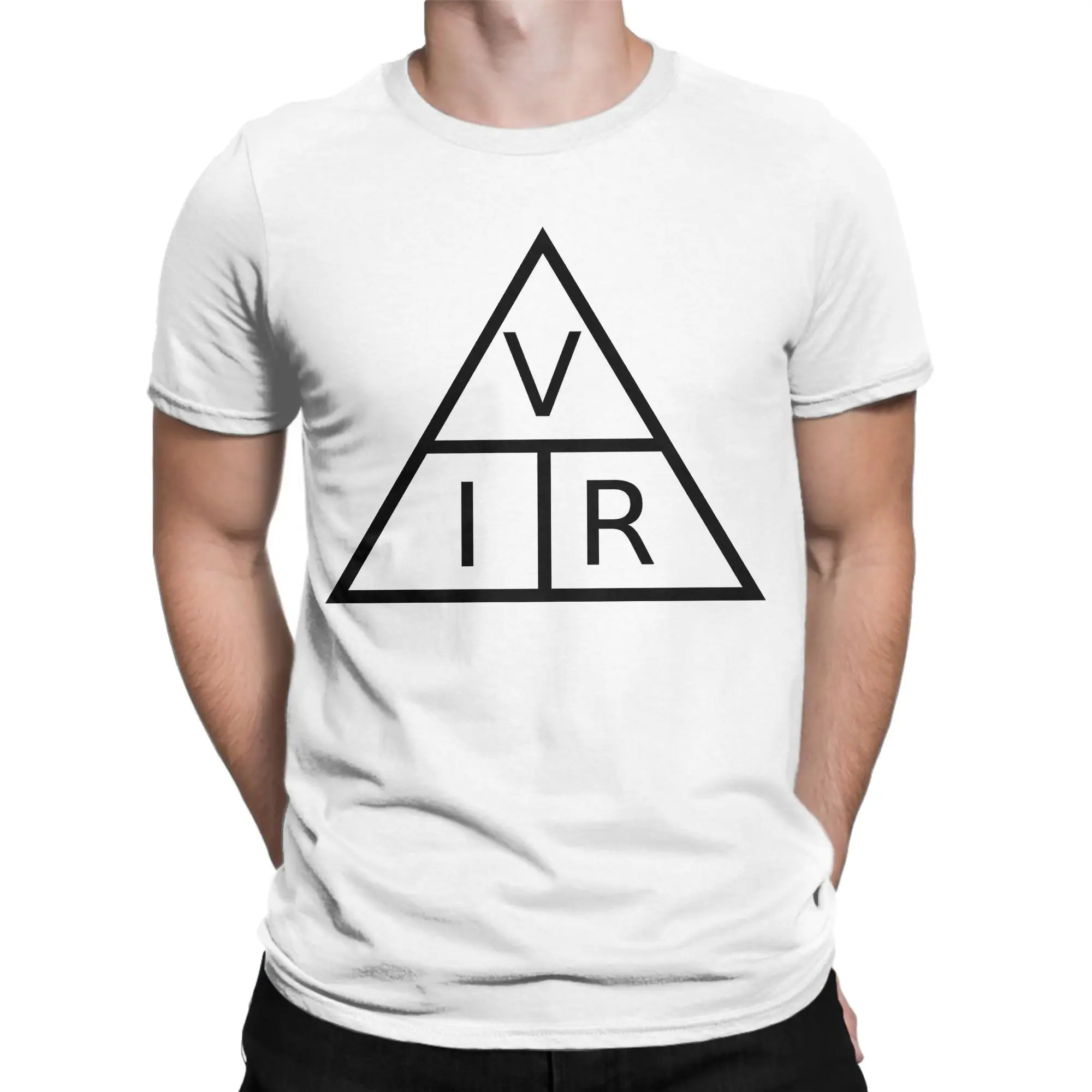 Casual Ohm's Law Triangle T Shirt For Men Women O-neck Short Sleeve Tops Shirts  100%Cotton Summer Top Tee