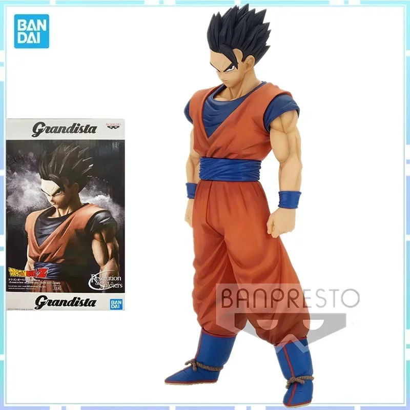 Bandai-figuras de acción originales de Dragon Ball Z, muñecos coleccionables de Grandista Ros, Super Saiyan, Son Gohan