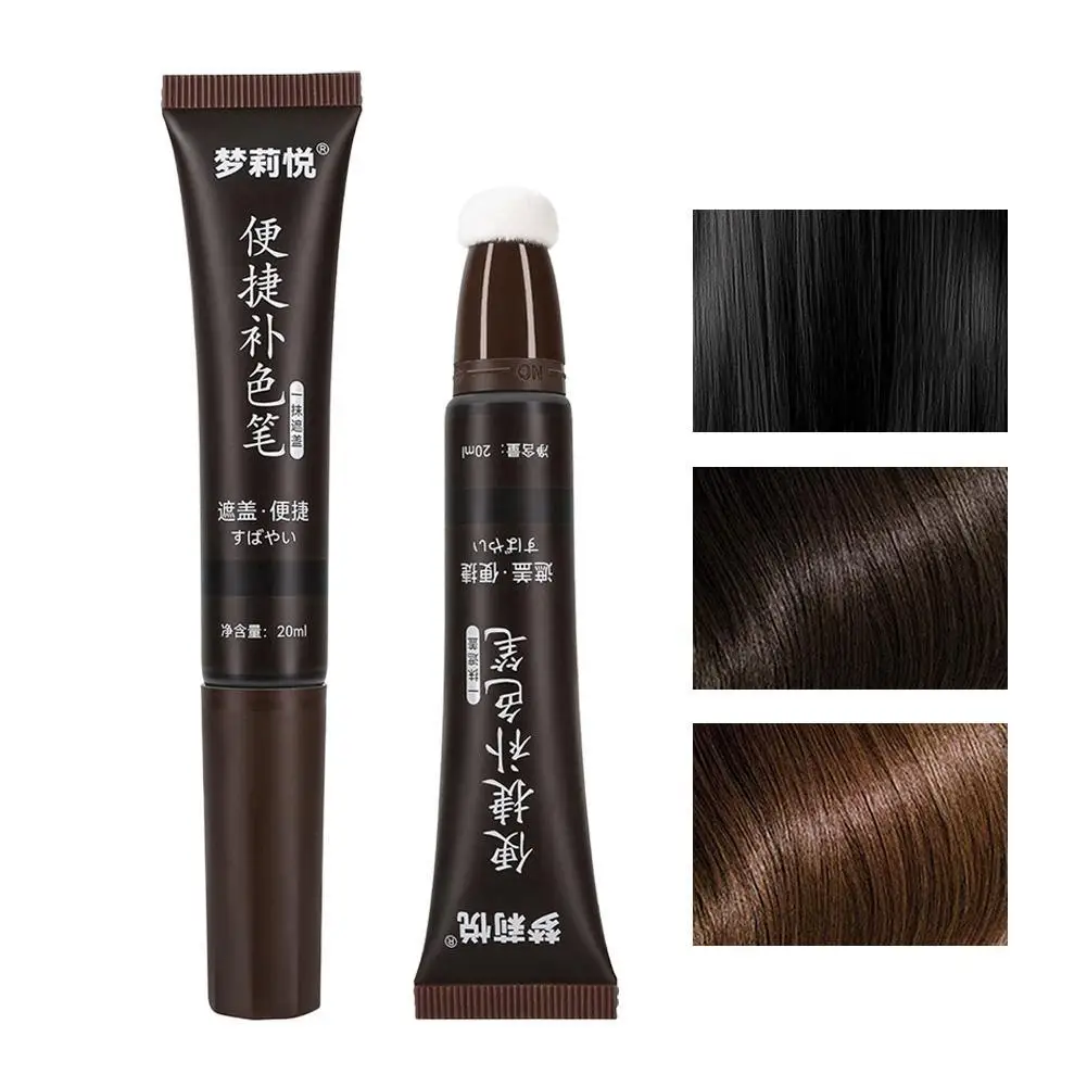 

Disposable Hair Dye Pen 6 Colors Hair Dye Cream Temporary Cover Up White Hair Concealer Local Touch Up Stick Hair Color Stick