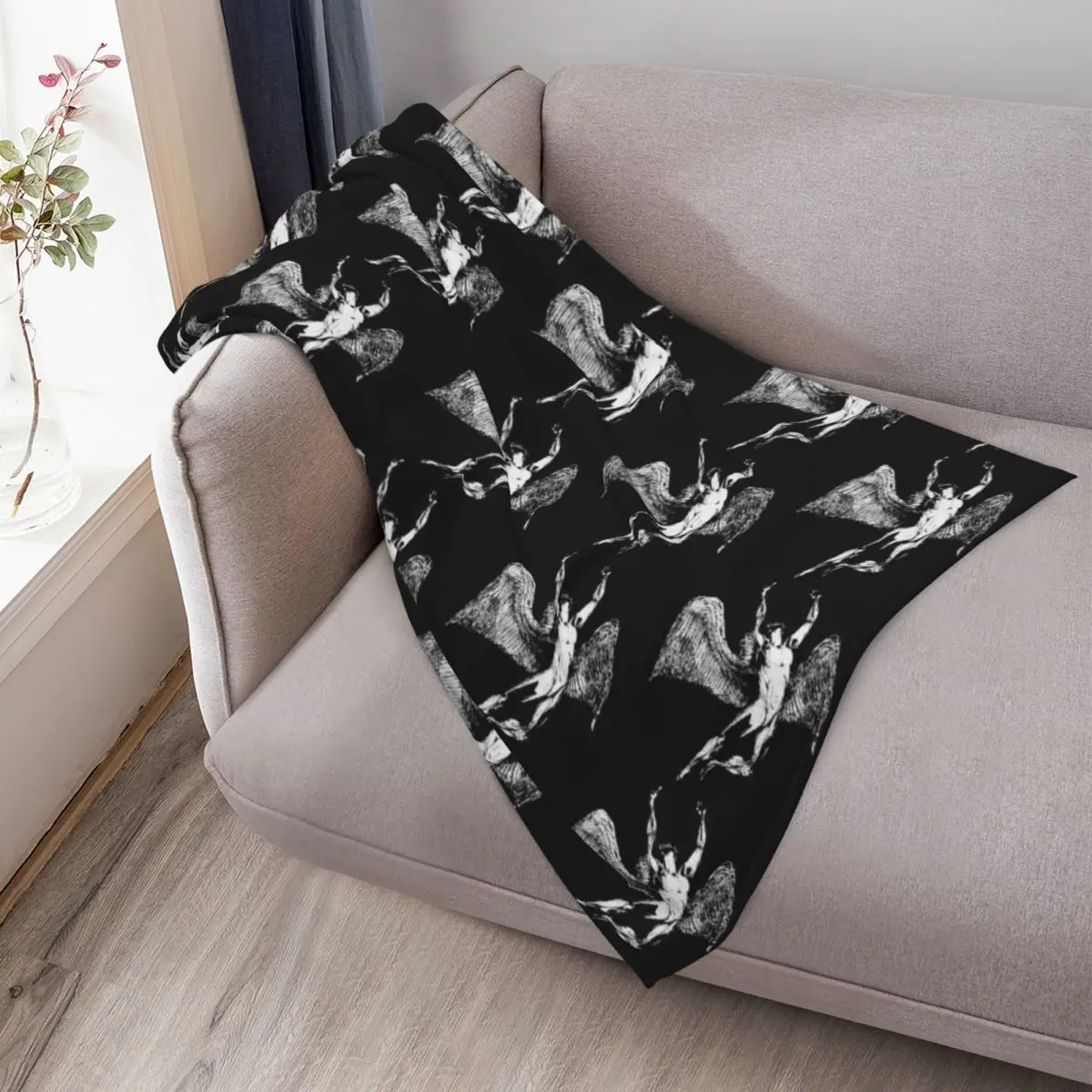 1 ori cah icarus zeppelin جولة أفضل 1 تتجه رمي بطانية شعر أفخم بياضات السرير لينة أفخم منقوشة البطانيات #3