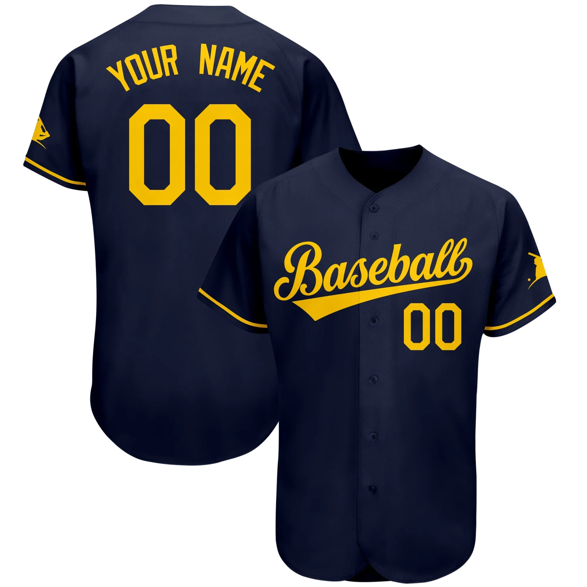 Custom Baseball Jersey Embroider Gradient Print Novel Shirt Professional Softball Competition Training Uniform New Fashion Male