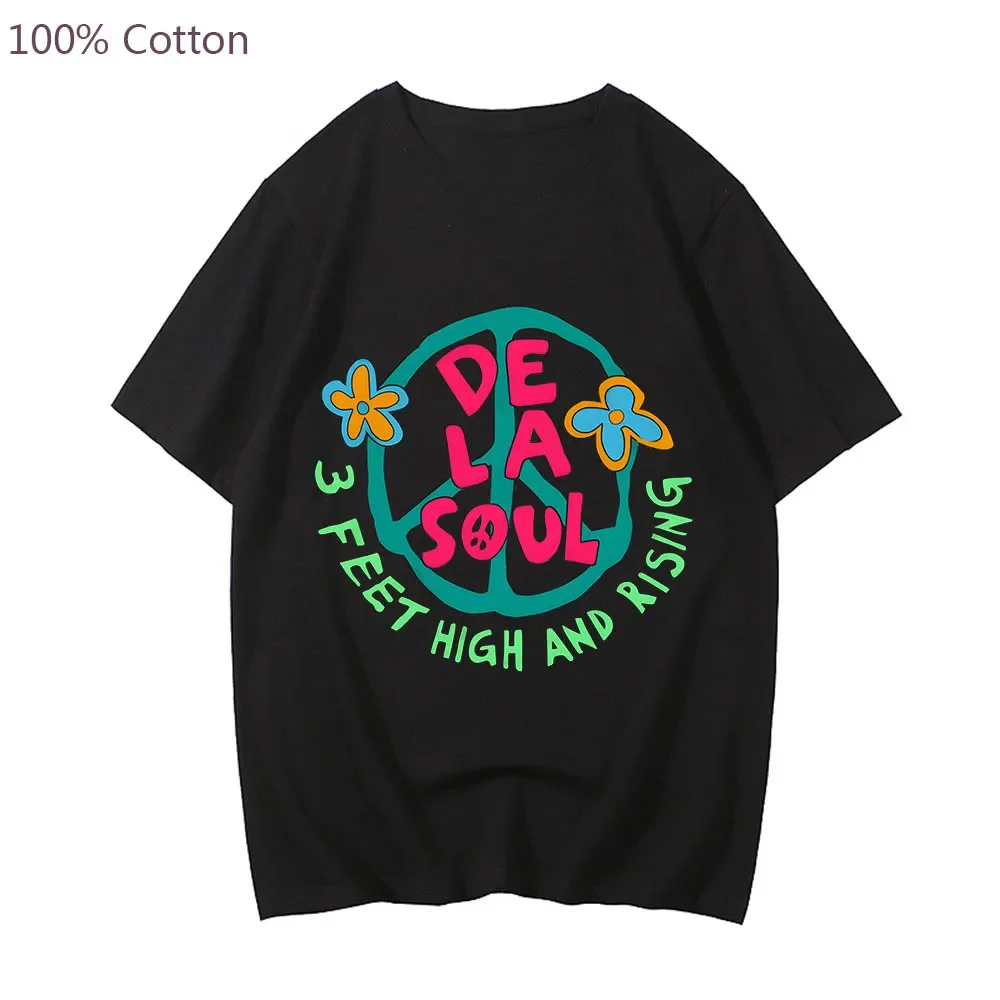 De La Soul Fashion Anime T-shirts Printed Graphic Tshirt Harajuku Casual 100% Cotton Men/women Tee-shirt Cute Cartoon T-shirt