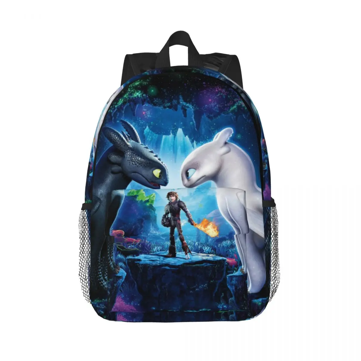 

How-to-Train Ur-Dragon For Girls Boys Large Capacity Student Backpack Lightweight waterproof Backpack 15inch