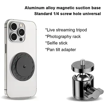 Magnetický stojan na mobilní telefon s otvorem pro šroub 1/4 pro MagSafe 13 14 15 Pro, magnetický držák na telefon do auta, příslušenství 8 nejlepší prodej Držák telefonu do auta se šroubem - №1