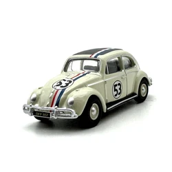 1:76 Scale Diecast Alloy Volkswagen Beetle Number 53 Toys Cars Model Classics Adult Souvenir Collectibles Gifts Static Display