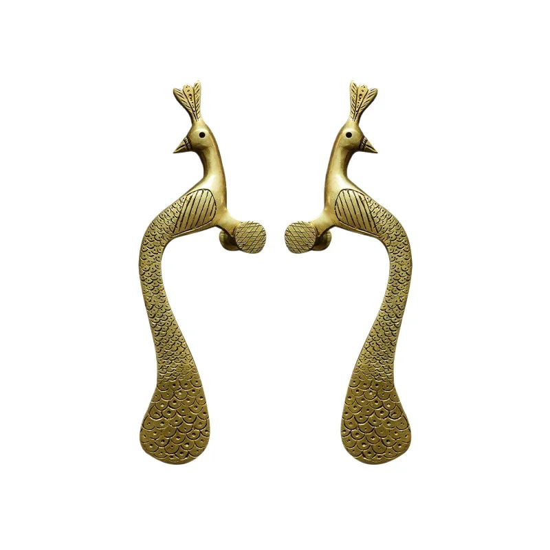 

Indian handmade door handle brass retro personality cabinet wardrobe shoe cabinet handle