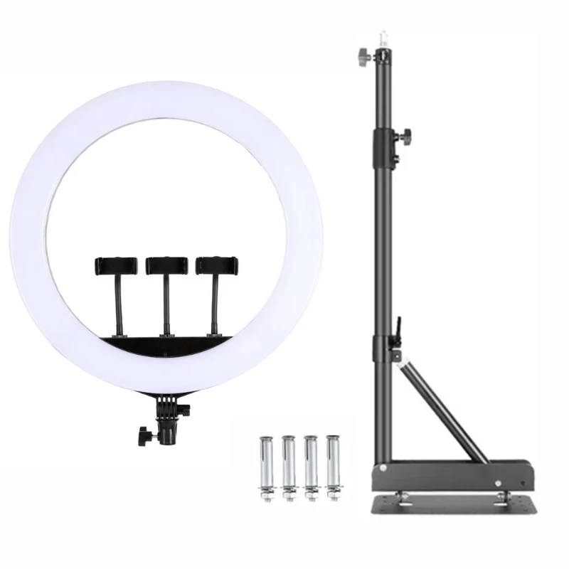 Hot Ceiling Ring Light 18 Light Emitting Diode Wall Mounted Ring Light Barber Shop Studio Makeup Photography