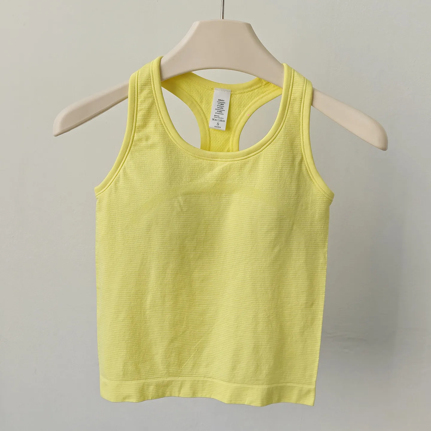 All-in-One Yoga-Wear I-förmige Weste für Damen Julong Stoßfeste Atmungsaktive Lauf- und Fitnessbekleidung Sportliche Schlankmachende Ärmellose Weste – Detail 5