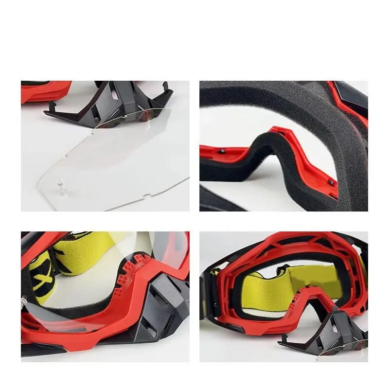 نظارات الدراجات النارية نظارات ركوب الدراجات في الهواء الطلق على الطرق الوعرة التزلج الرياضة MX ATV الترابية دراجة سباق نظارات موتوكروس نظارات الدراجة جوجل #6