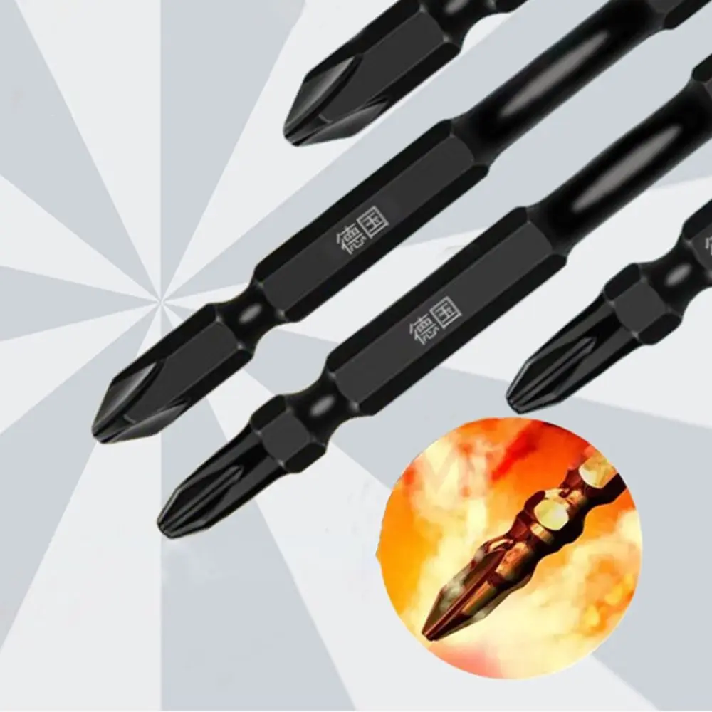 Nuova punta per cacciavite magnetica PH2 con teste per cacciavite impermeabili ad alta durezza Cacciavite a croce con testa in batch da 65 mm
