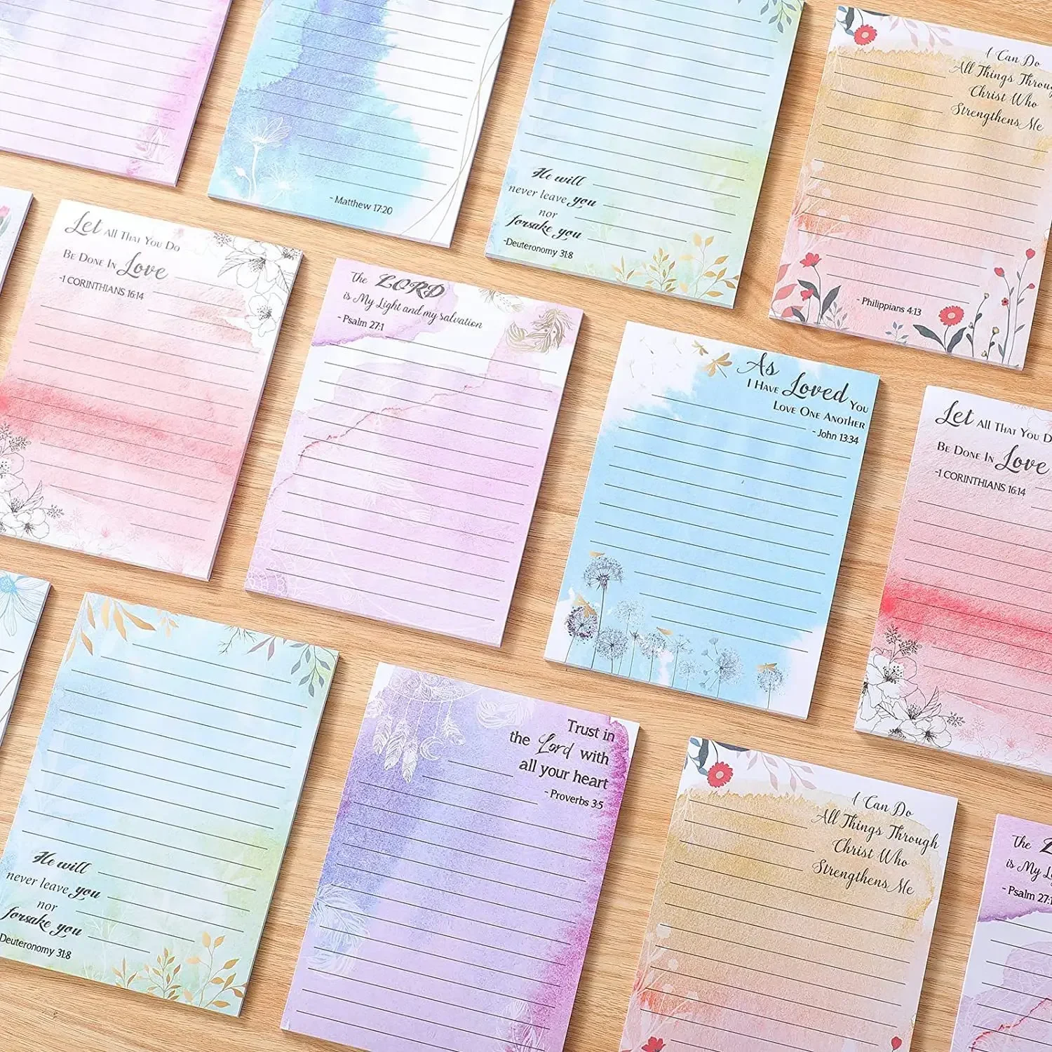 50Sheets Daily Weekly Month Planner Shopping Check List Portable Flowers MemoPad To Do List Sticky Notes Stationery Sticky Notes