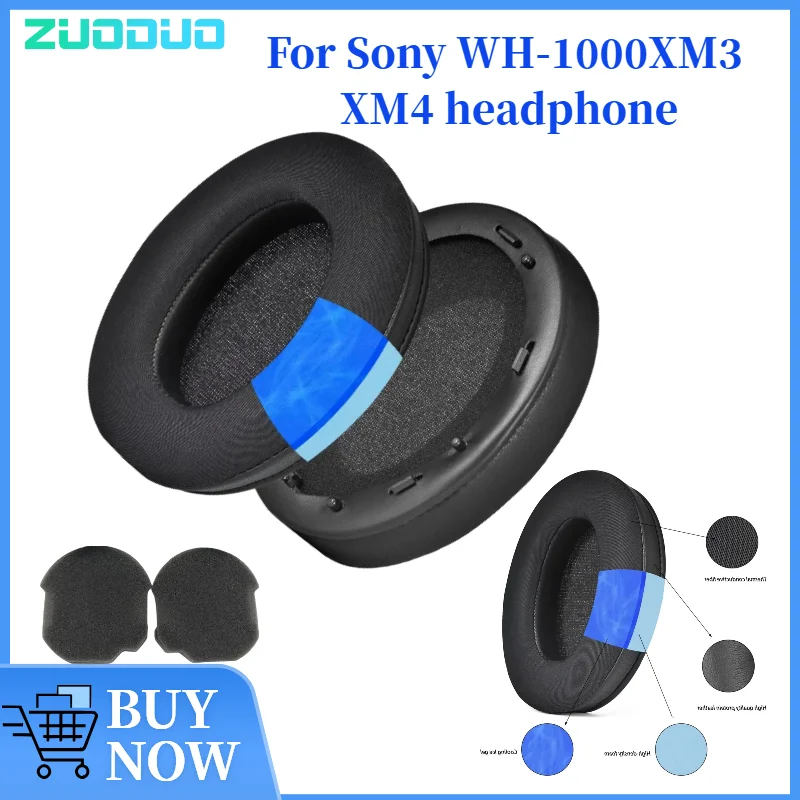 

ZUODUO Cooling-Gel Replacement Earpads for Sony WH-1000XM3 XM4 Gaming Headphones